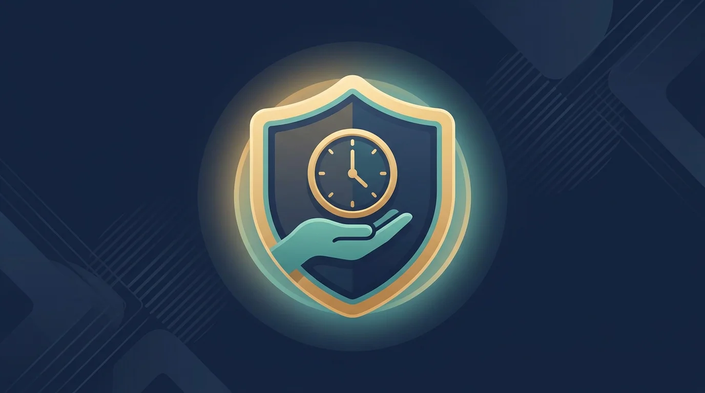 Symbolic illustration of a protective shield representing responsible gambling tools